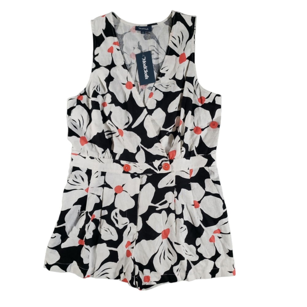 NWT ModCloth Just Want To Have Sun Surplice Romper Size XL